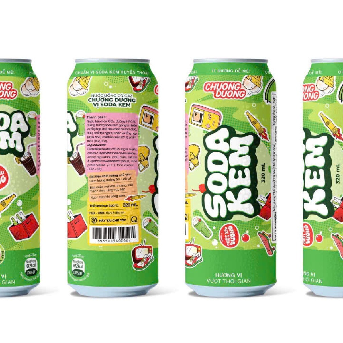 Chương Dương Soda Kem 320ml