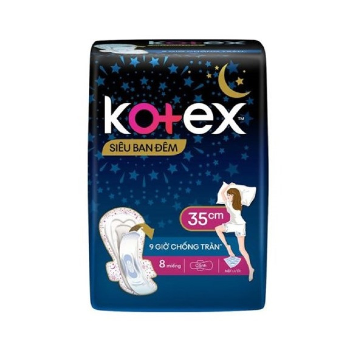 BVS Kotex Siêu Ban Đêm 35cm (8+1)