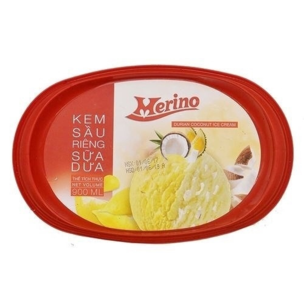 Kem Merino Sầu Riêng Sữa Dừa 900ml