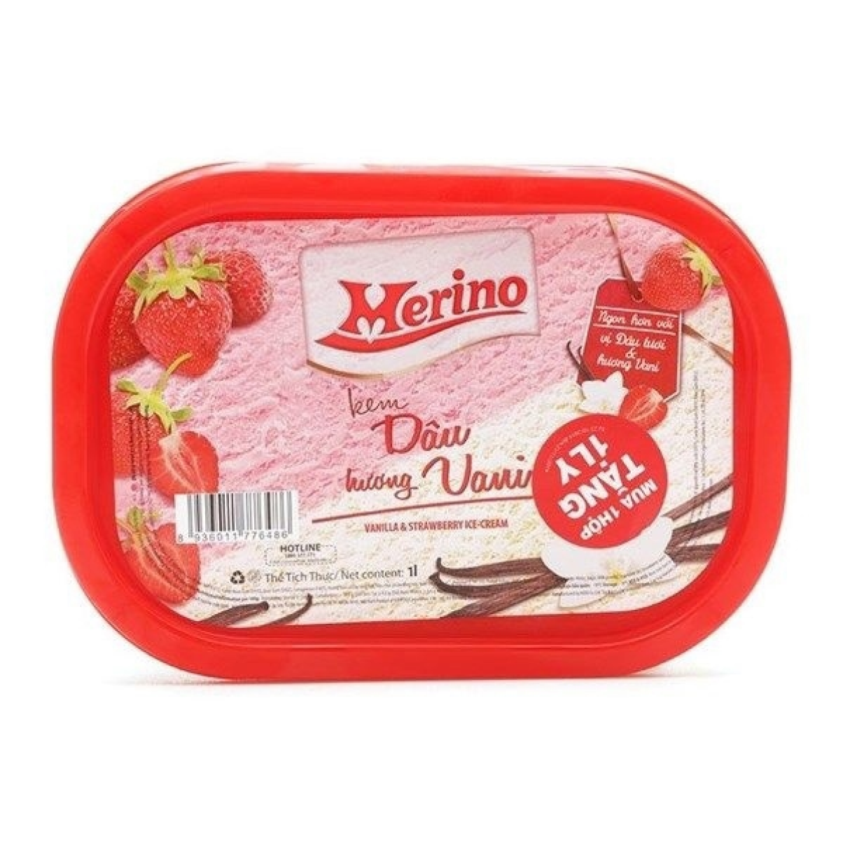 Kem Merino Dâu Hương Vani 900ml