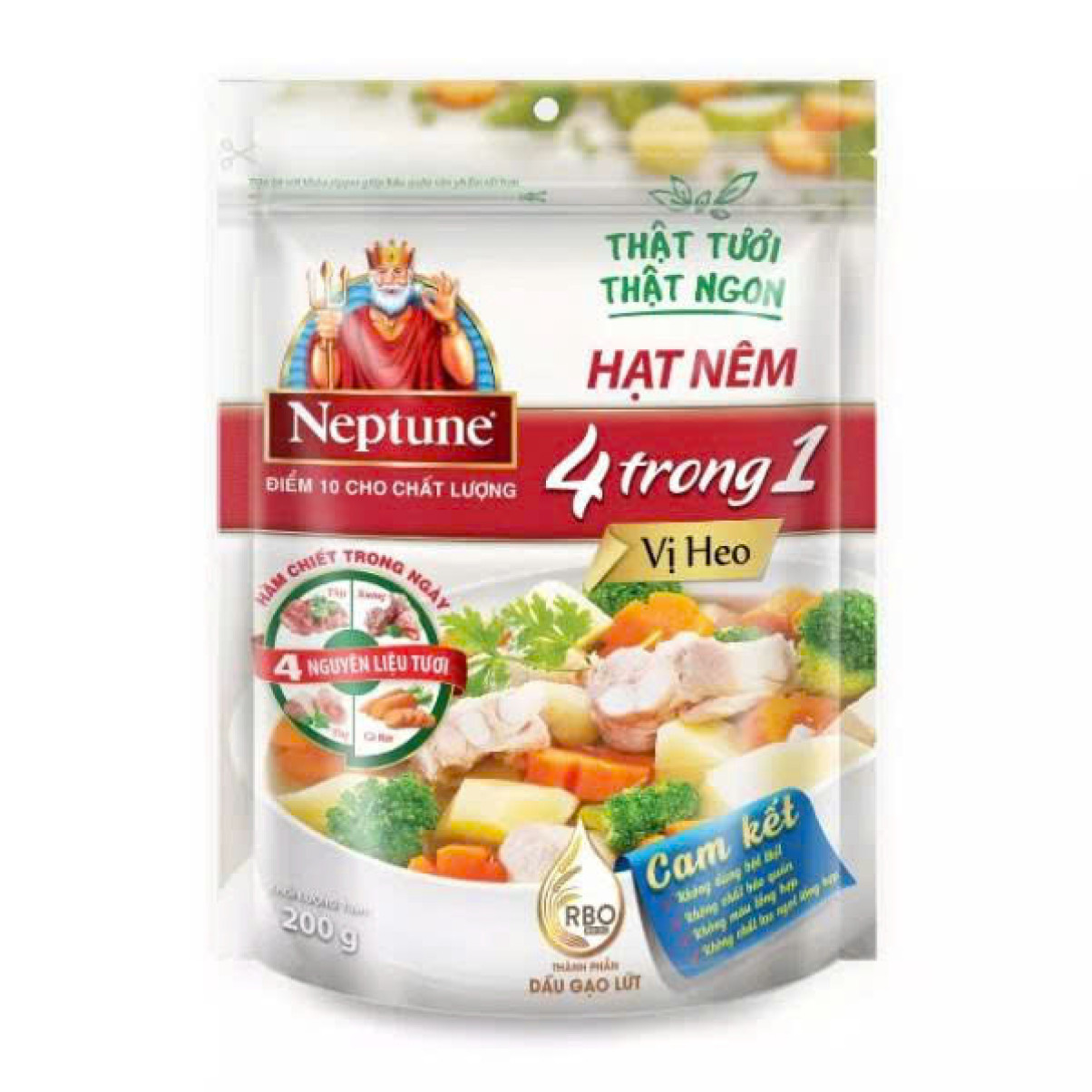 Hạt Nêm Neptune 4 In 1 Vị Heo 380g