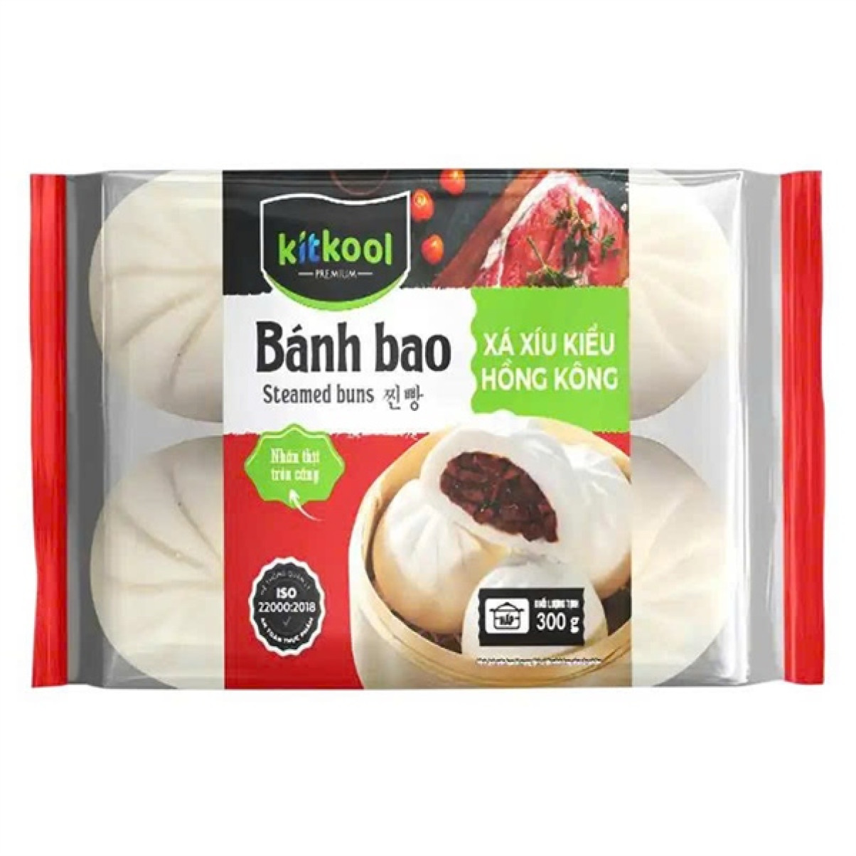 Bánh bao nhân xá xíu Hong Kong 300g