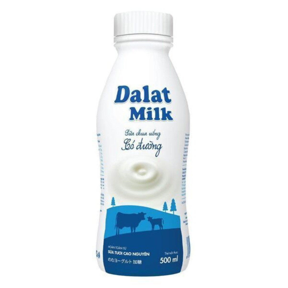 Sữa Chua Uống Dalat Milk Có Đường 500ml