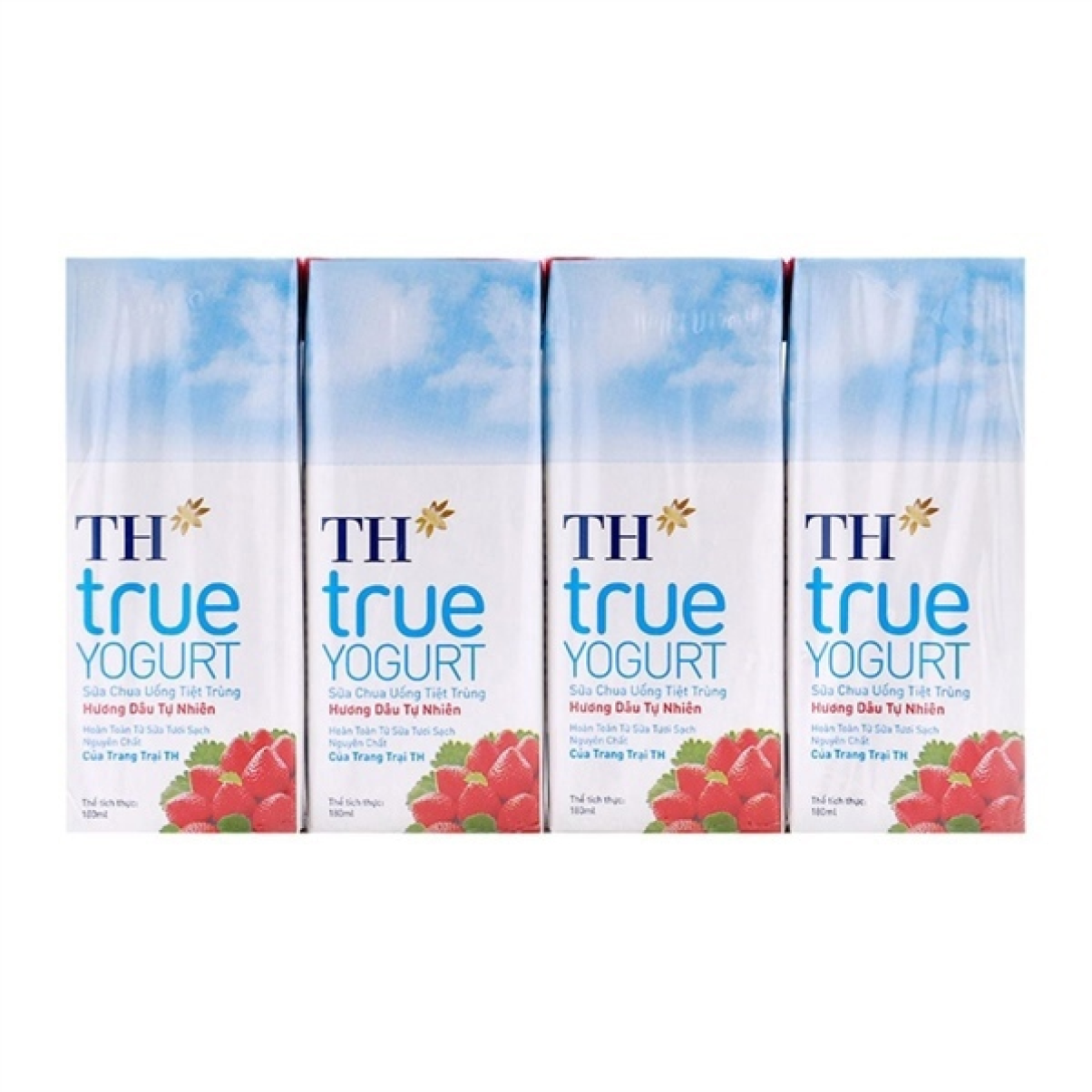 Sữa chua uống TH True Yougurt Dâu 180ml