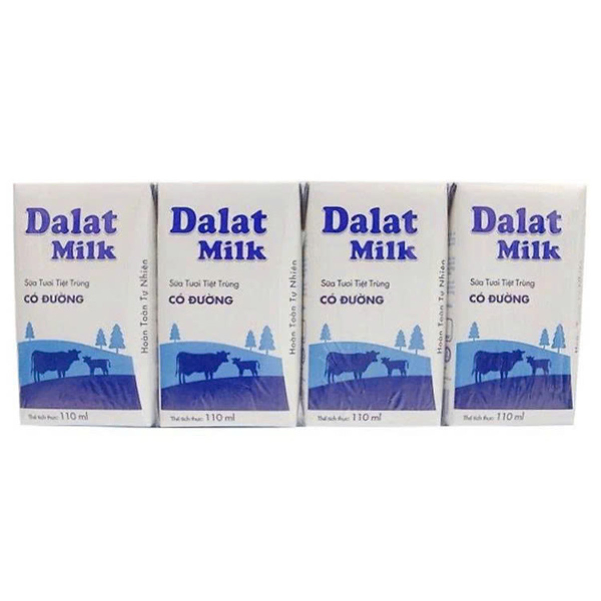 Sữa tươi tiệt trùng có đường Dalat Milk 110ml