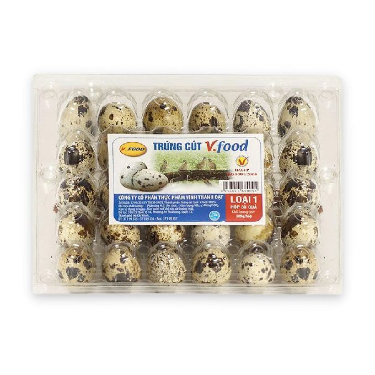 Trứng Cút VFOOD (Hộp 30 quả)