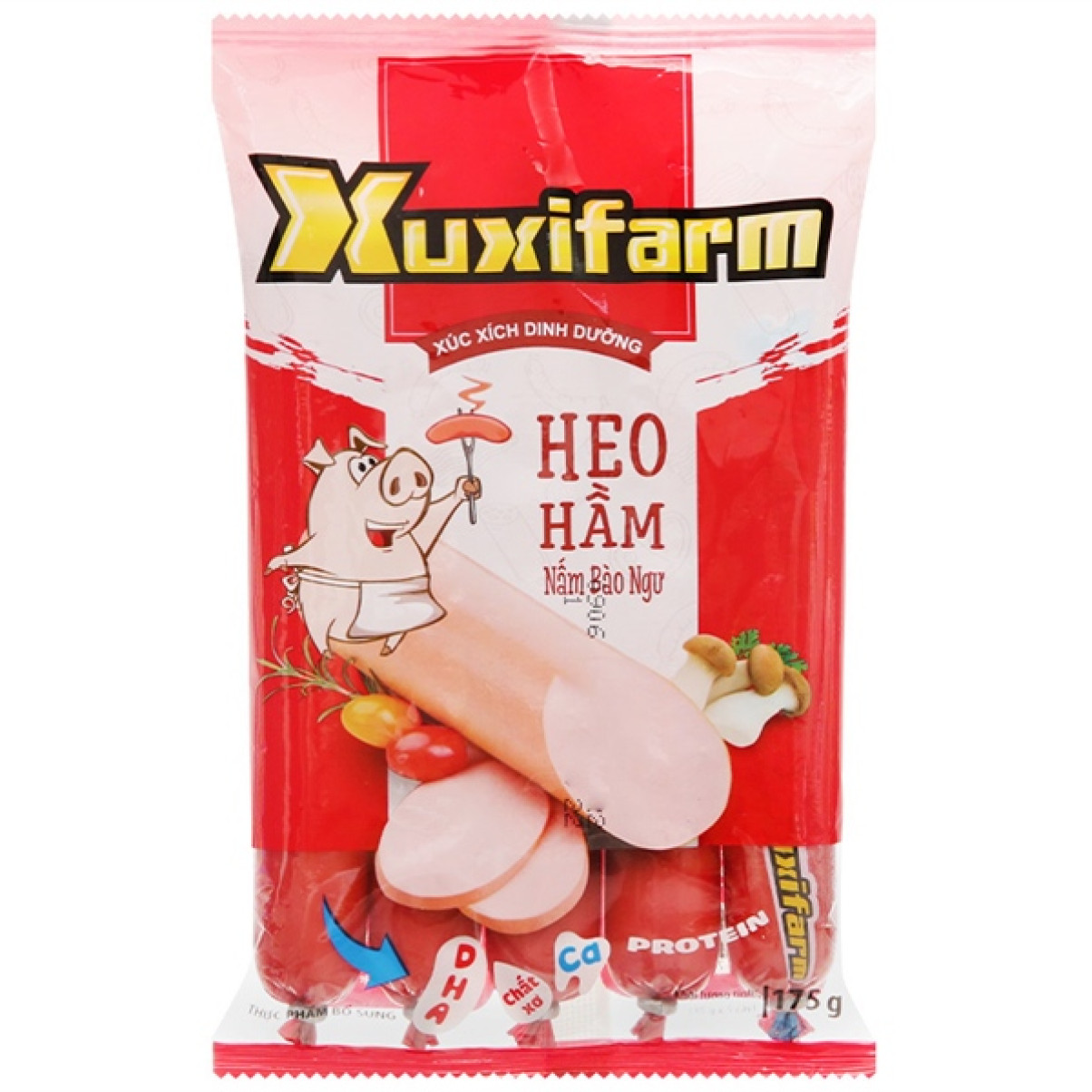 Xuxifarm Xúc Xích Heo Hầm Nấm Bào Ngư túi 33g