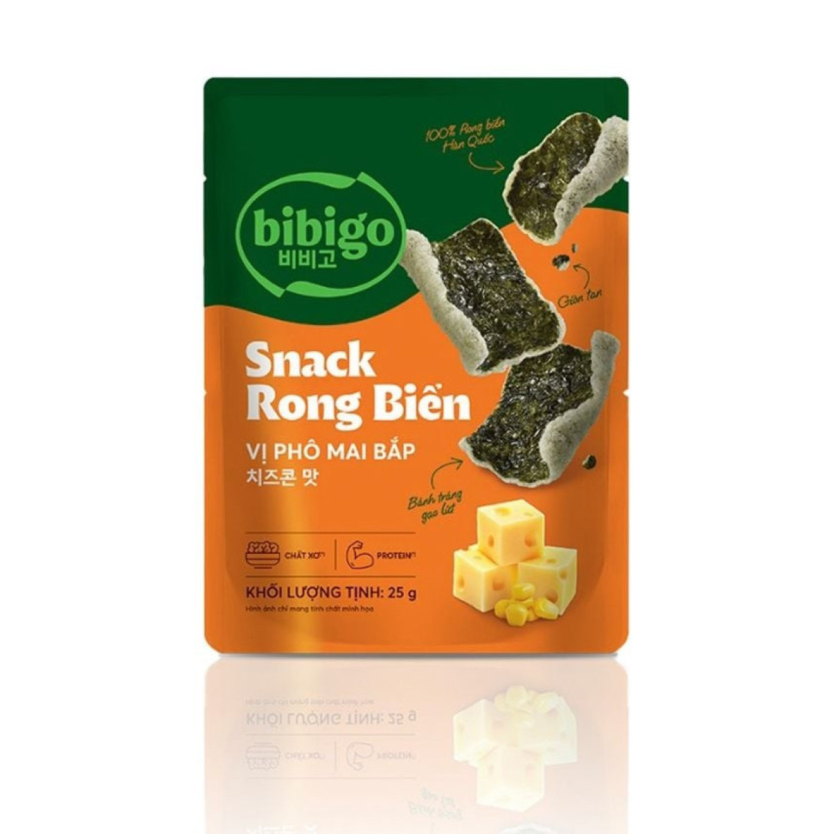 BBG Snack Rong Biển Phô Mai Bắp 25g