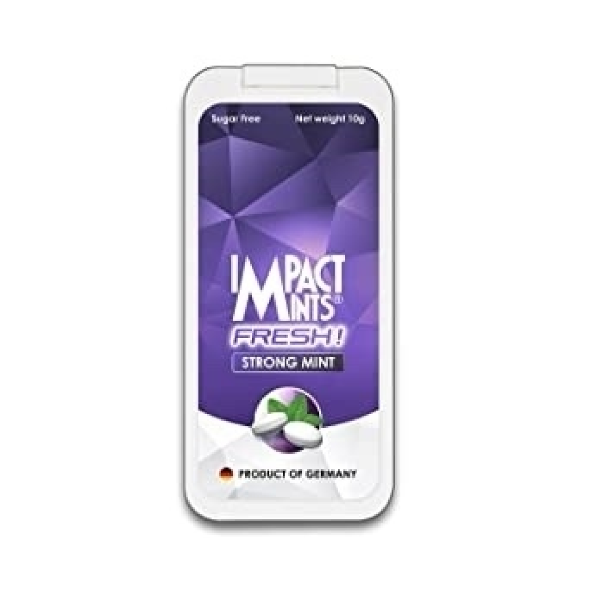 Kẹo ngậm không đường Impact Mints Hương Bạc Hà thơm nồng 10g