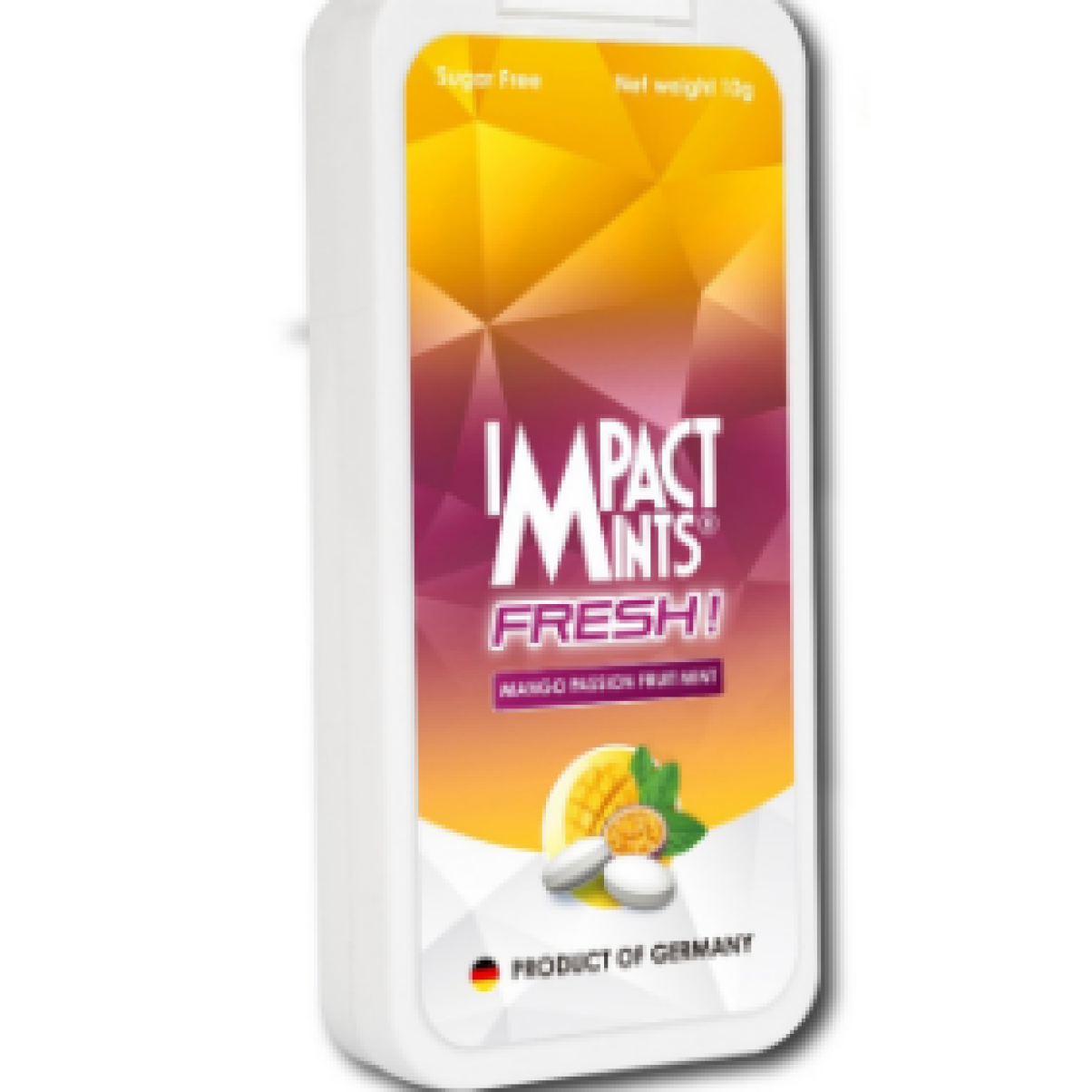 Kẹo ngậm không đường Impact Mints hương Chanh Dây Xoài 10g