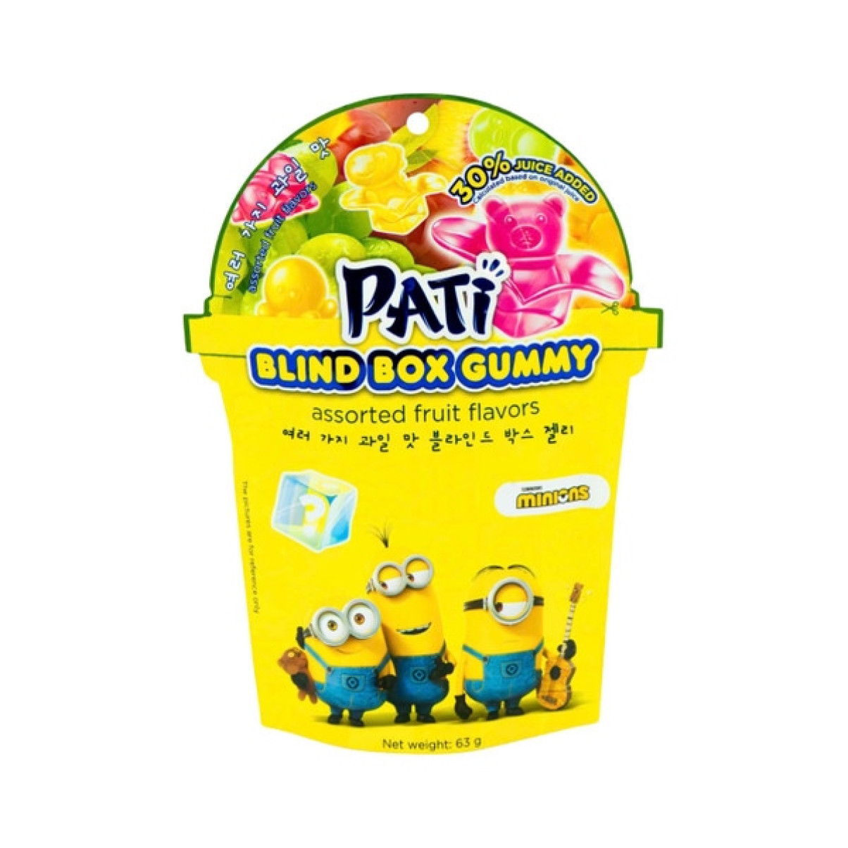 Kẹo dẻo trái cây bất ngờ PATI mix vị 63g