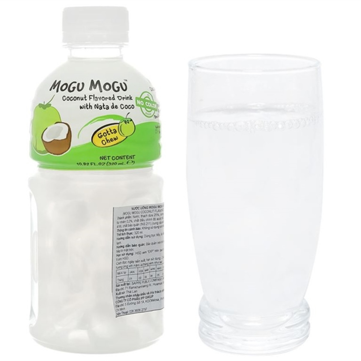 Nước uống Mogu Mogu vị Dứa với Thạch Dừa 320ml