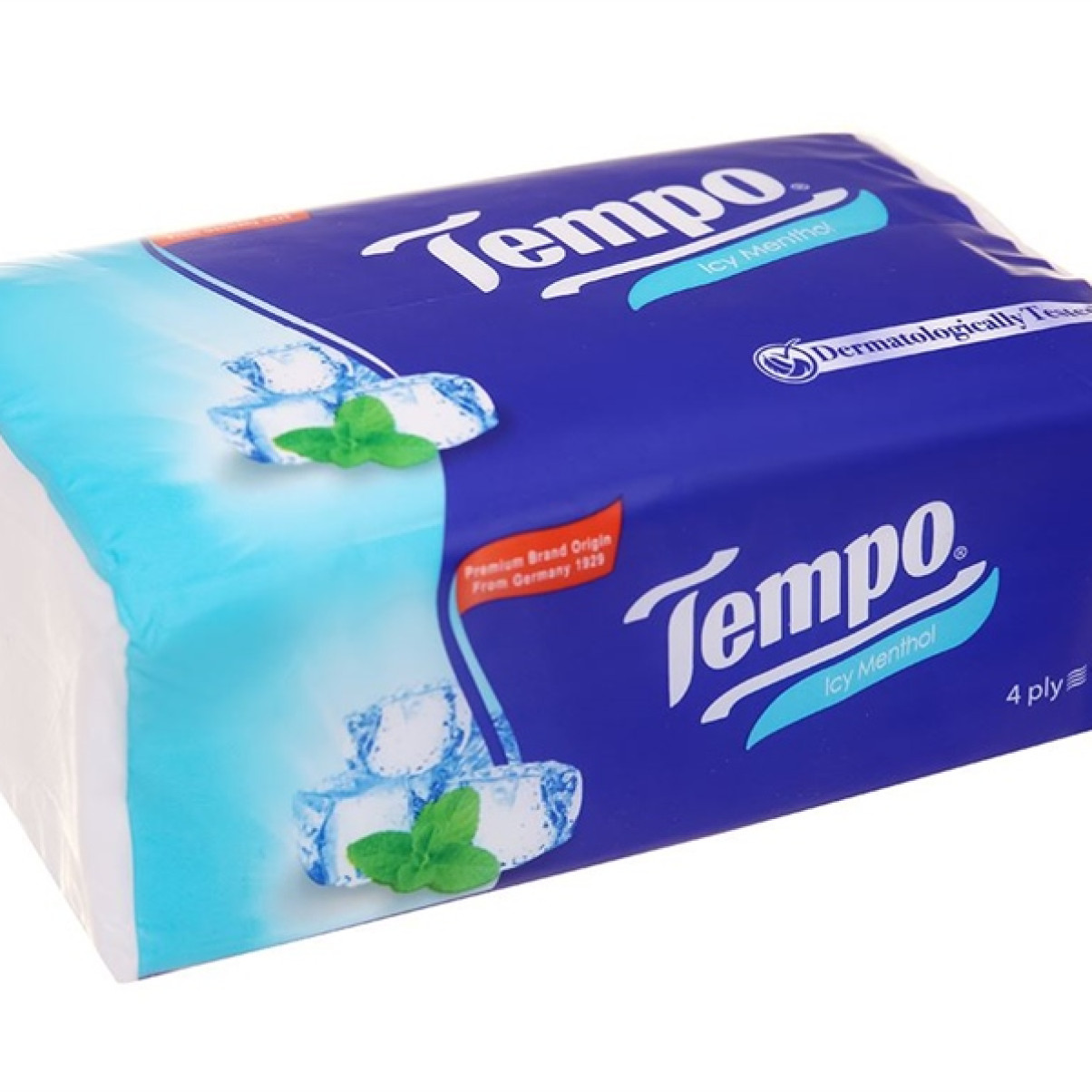 Khăn giấy gói rút TEMPO hương bạc hà (4 gói)