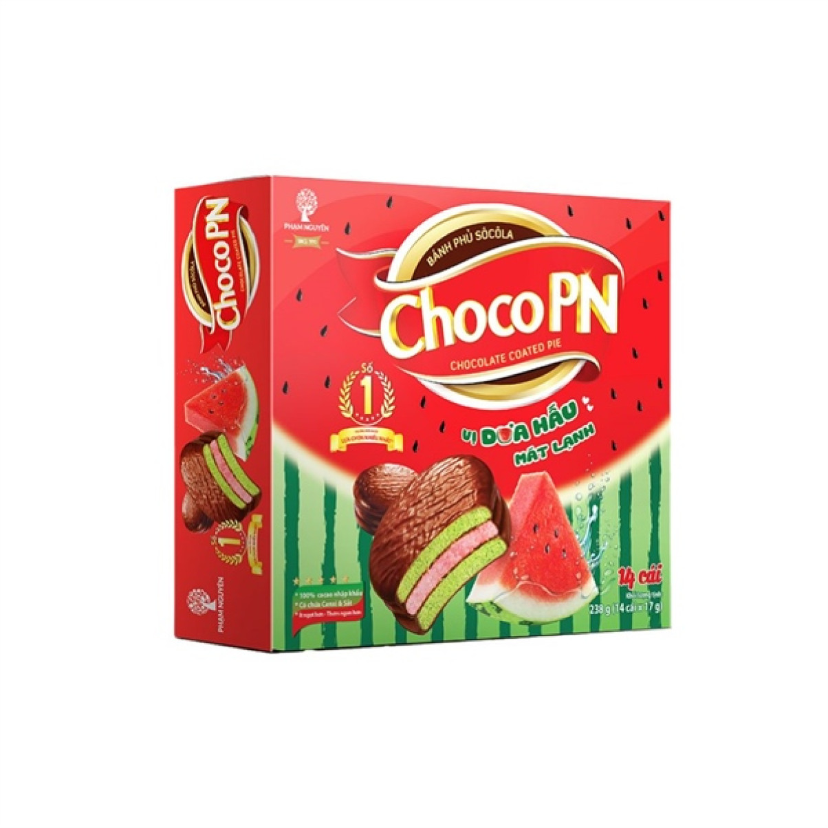 Bánh Choco PN dưa hấu 238g