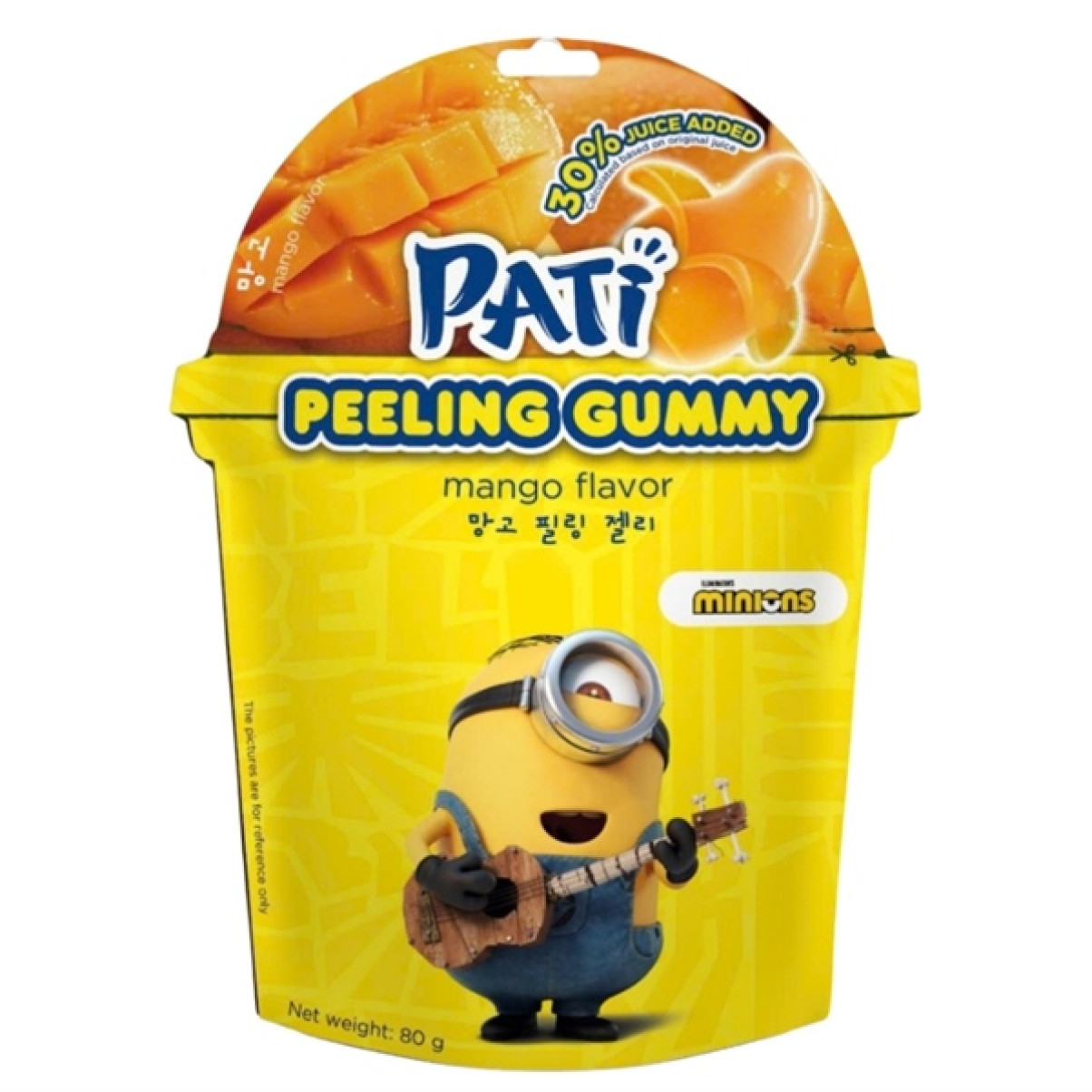 Kẹo dẻo trái cây lột vỏ PATI vị xoài 80g