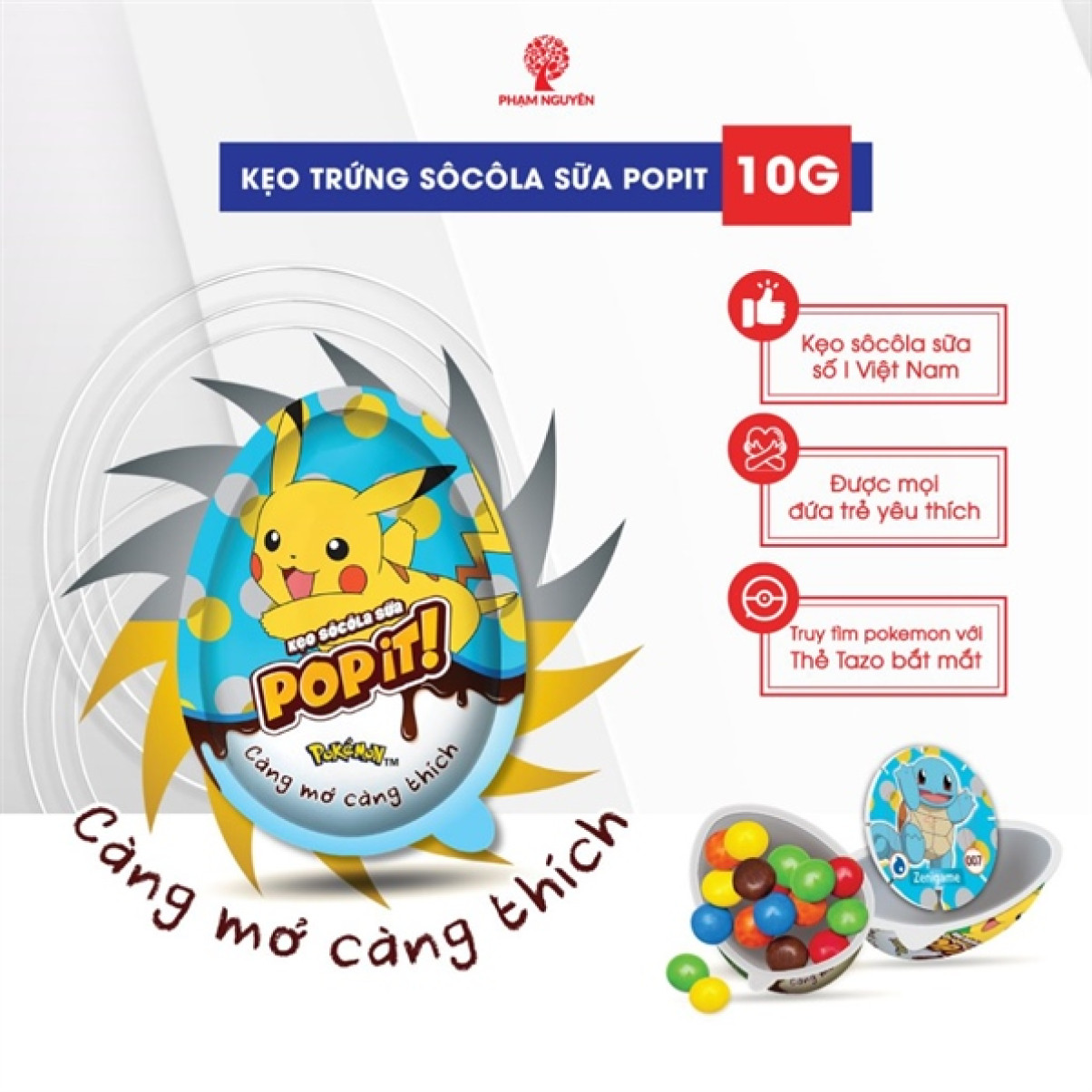 Kẹo trứng POPIT 288g