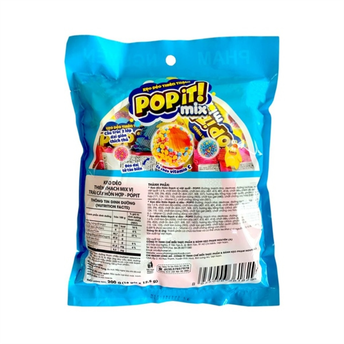Kẹo dẻo POPIT thiên thạch mix vị 90g