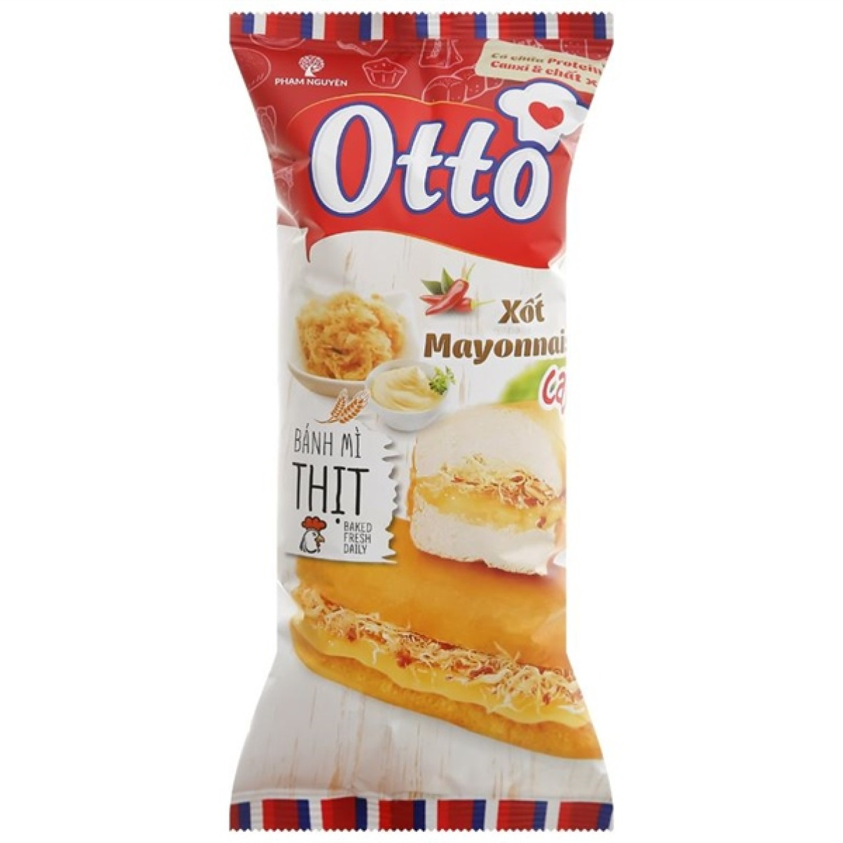 Bánh mì thịt xốt mayonnaise cay Otto 50g