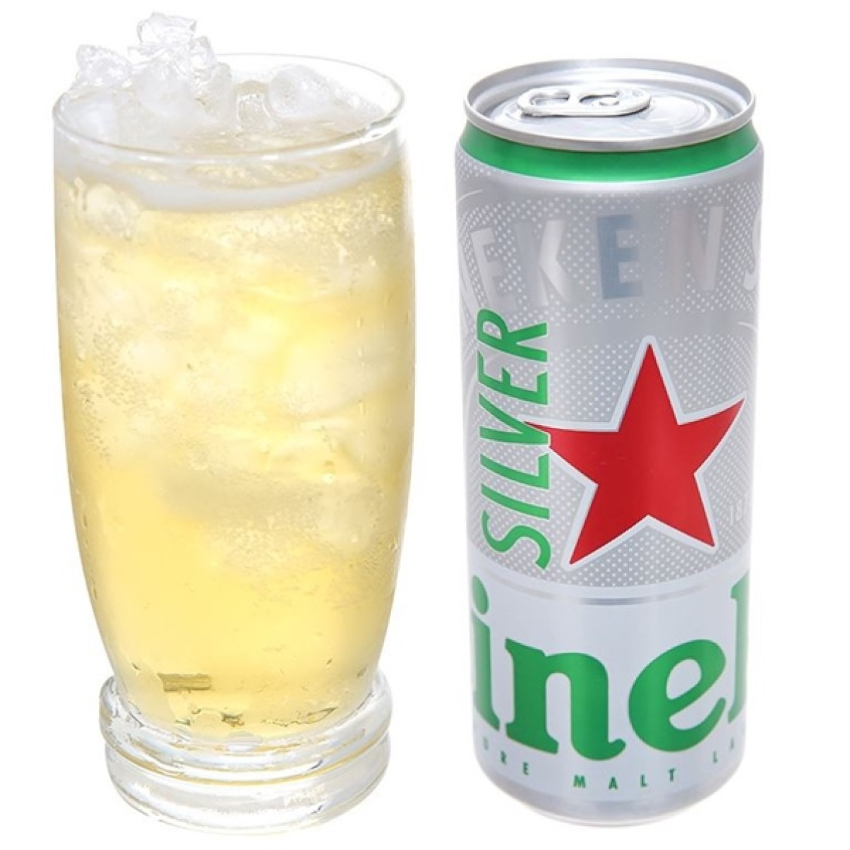 Bia Heineken Bạc Lon Cao 330ml