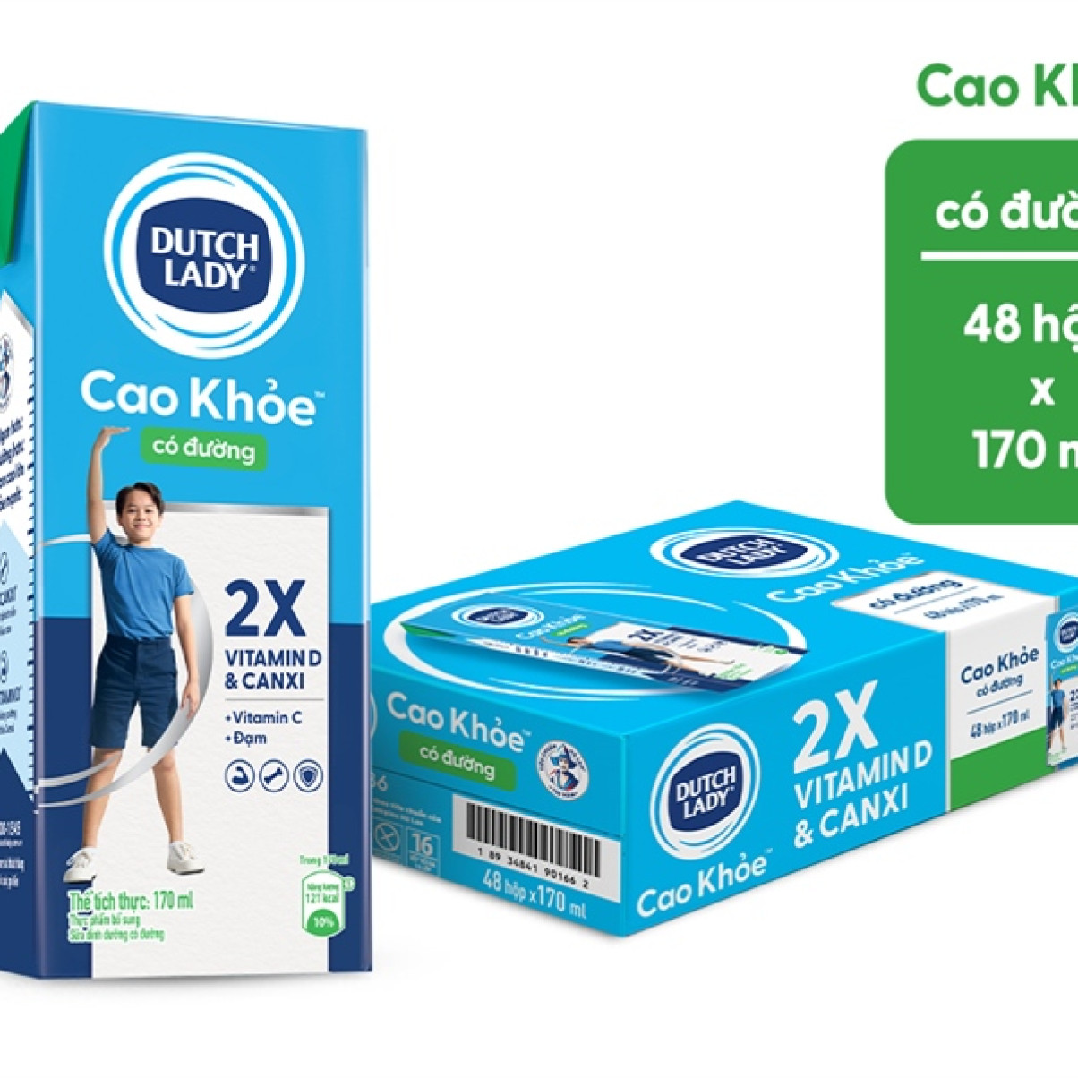 Sữa tươi halan Cao khỏe có đường 170ml