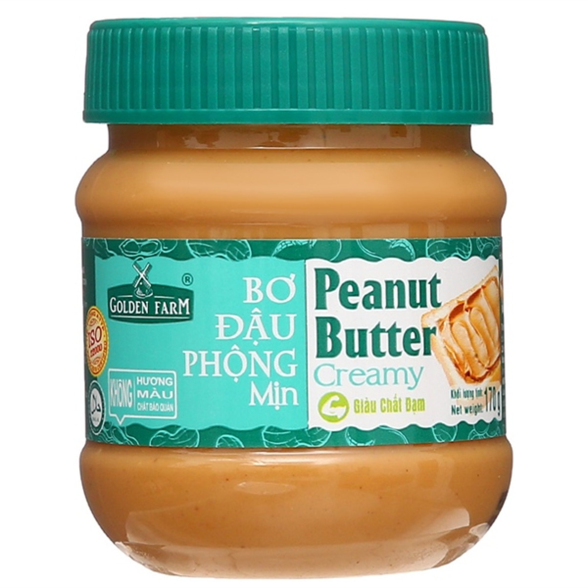 Bơ Đậu Phộng Mịn Golden Farm 340g