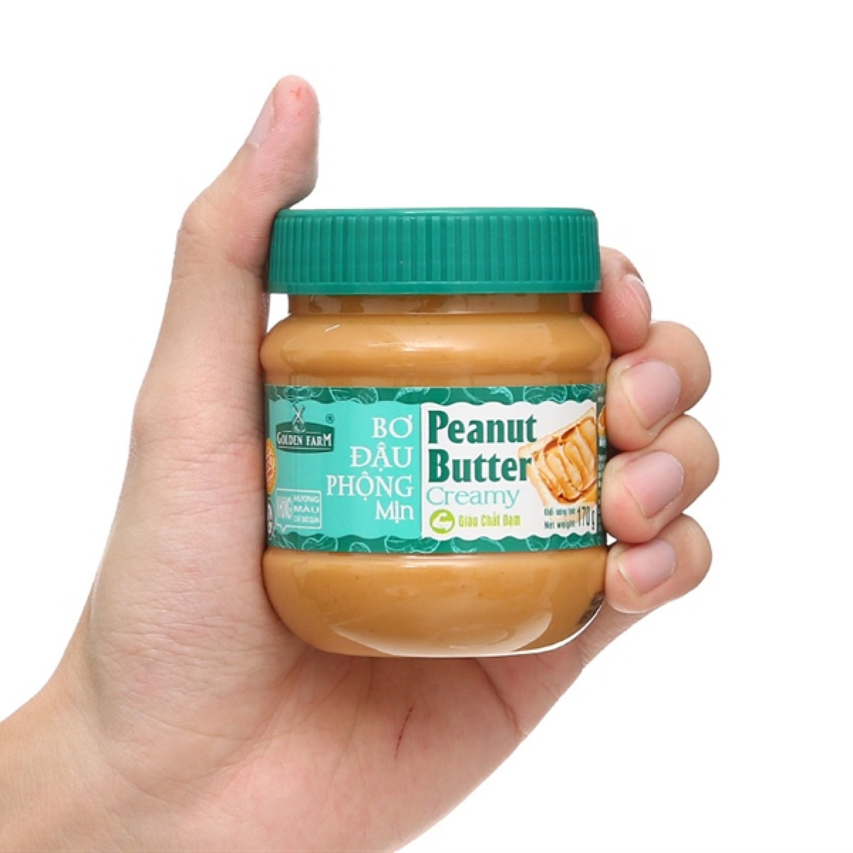 Bơ Đậu Phộng Mịn Golden Farm 340g