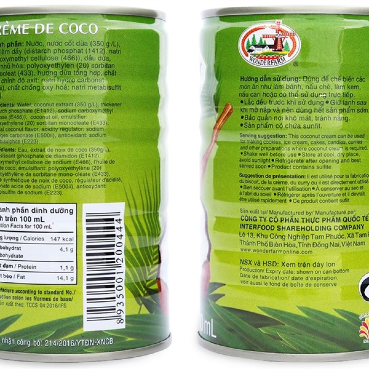 Wonderfarm Nước Cốt Dừa 400ml