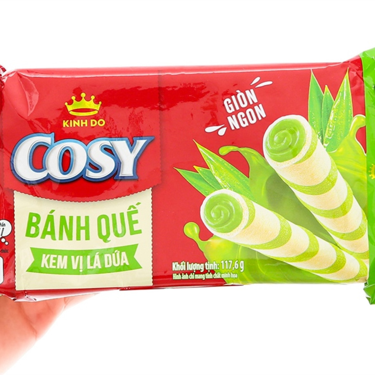 Bánh Quế Cosy Vị Lá Dứa Kinh Đô 117.6G