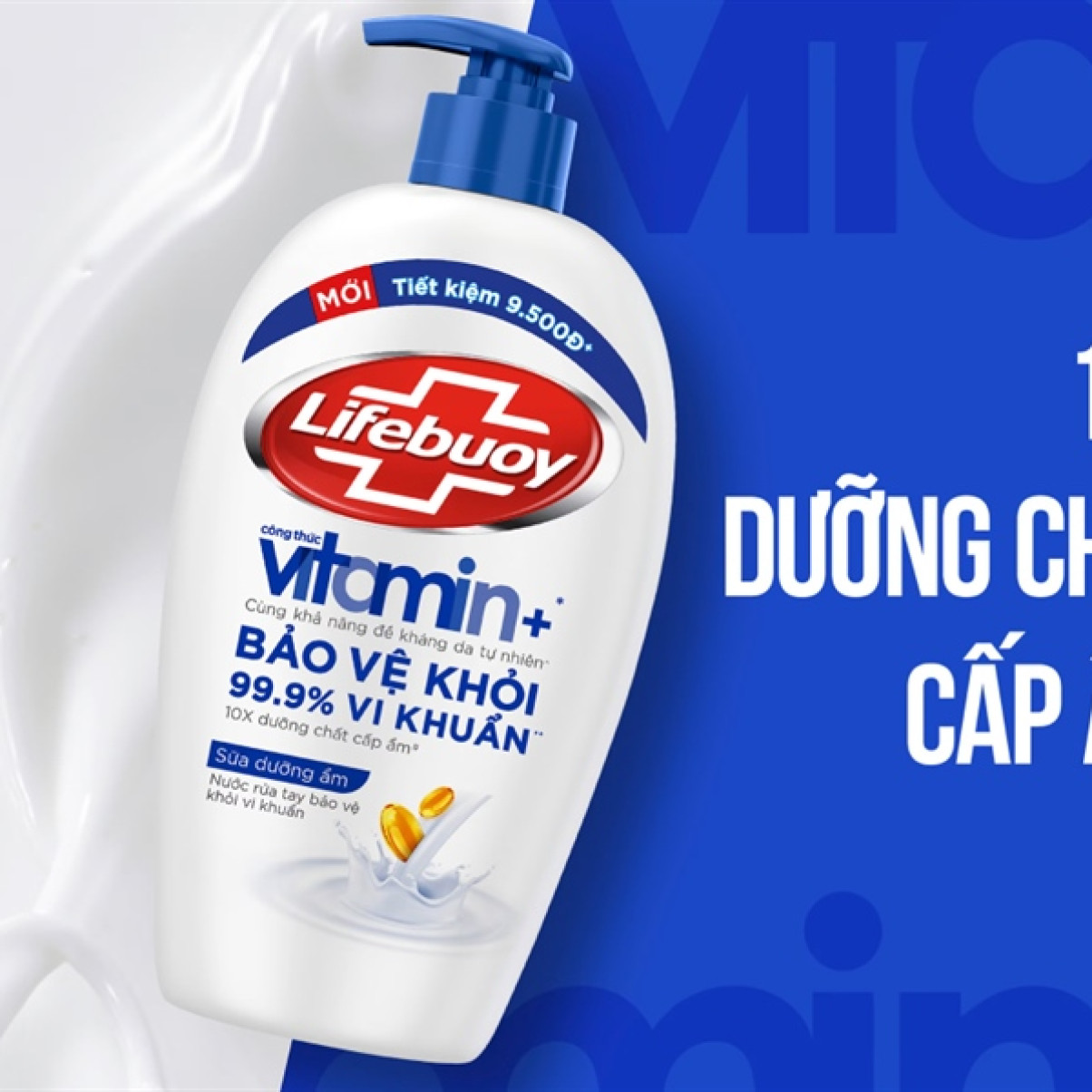 Sữa Rửa Tay Lifebuoy Xanh - Chăm Sóc Da 450g