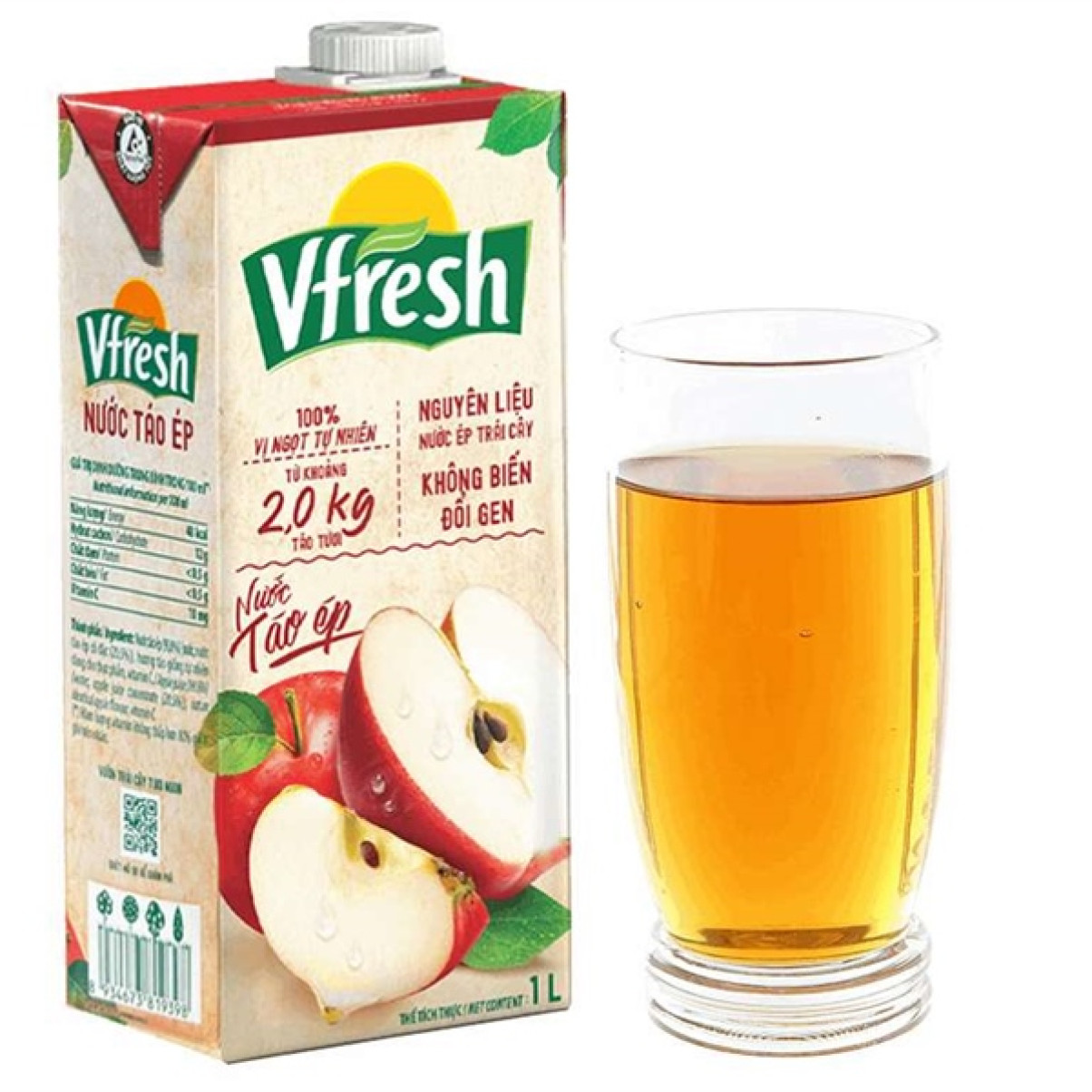 Nước Vfresh Táo Ép 100% 1L