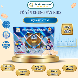 Hộp 6 hũ Tổ yến chưng sẵn BESTNEST HỘI AN 18% KID