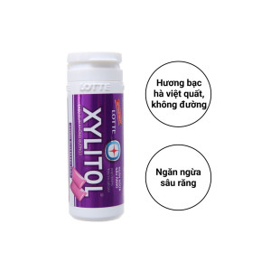 Kẹo gum không đường Lotte Xylitol hương Blueberry Mint 26.1g