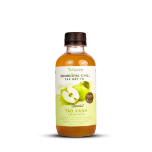 Vkombucha Chill Trà bất tử 250ml Táo Xanh