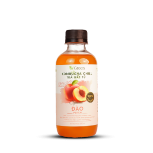 Vkombucha Chill Trà bất tử 500ml Đào