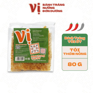 Bánh Tráng Tỏi Ớt Vị - Túi 80g