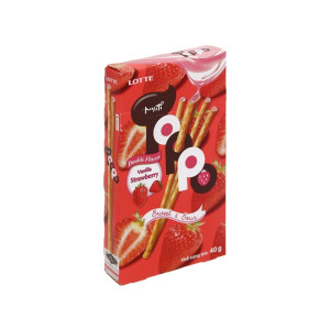 Bánh que Toppo nhân kem dâu 40g