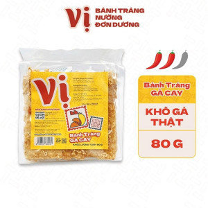 Bánh Tráng Gà Cay Vị - Túi 80g