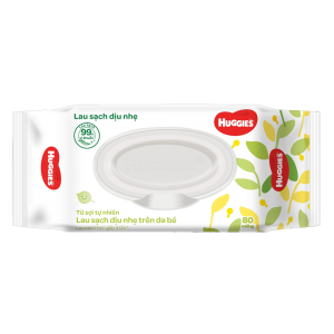 Khăn ướt Huggies lau sạch dịu nhẹ 80 miếng