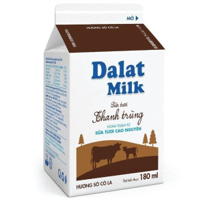 Sữa Tươi Thanh Trùng Dalat Milk Socola 180ml