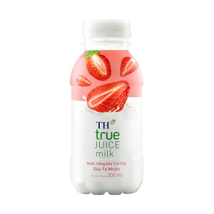 Nước Uống Sữa Trái Cây TH True Juice Milk Dâu Tự Nhiên 300ml