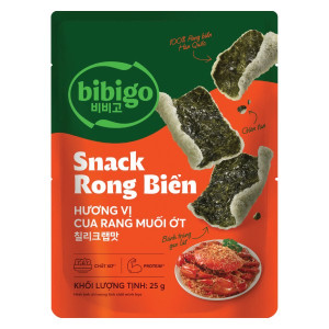 BBG Snack Rong Biển Cua Rang Muối Ớt 25g