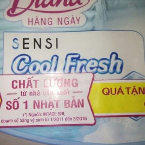 BVS hàng ngày Diana Sensi kháng khuẩn Fresh 40M