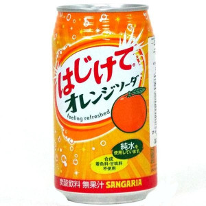Nước soda Sangaria Hajikete vị cam