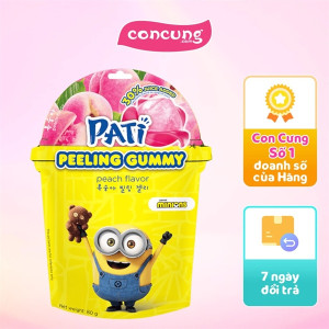 Kẹo dẻo trái cây lột vỏ PATI vị đào 80g