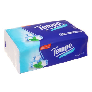 Khăn giấy gói rút TEMPO hương bạc hà (4 gói)