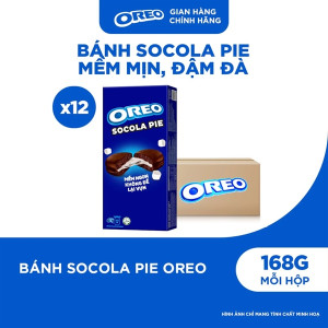 Bánh Oreo Socola Pie Vị Nguyên Bản Hộp 168G