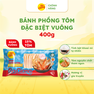 Bánh Phồng Tôm Vuông Sa Giang 400g